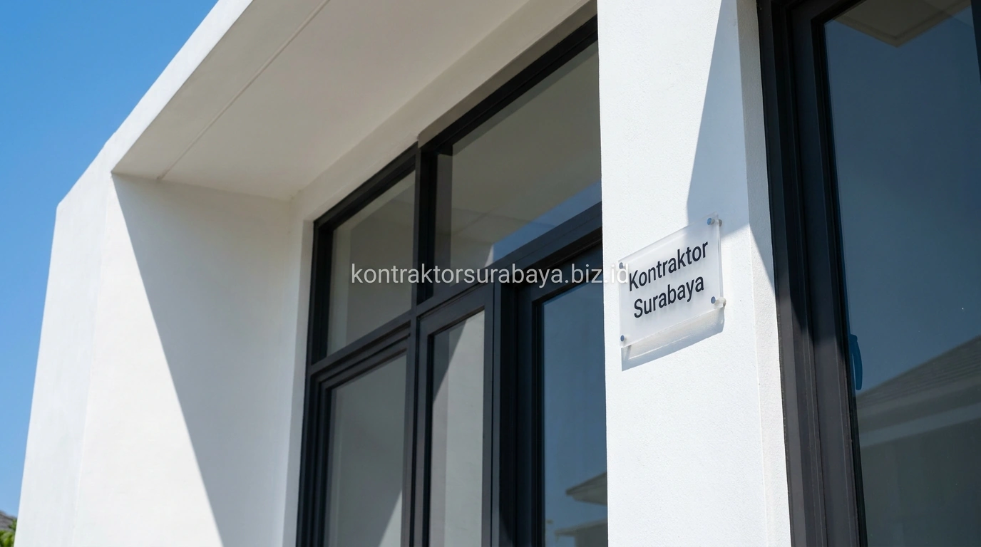 Aplikasi cat eksterior tahan cuaca pada rumah modern tropis pesisir