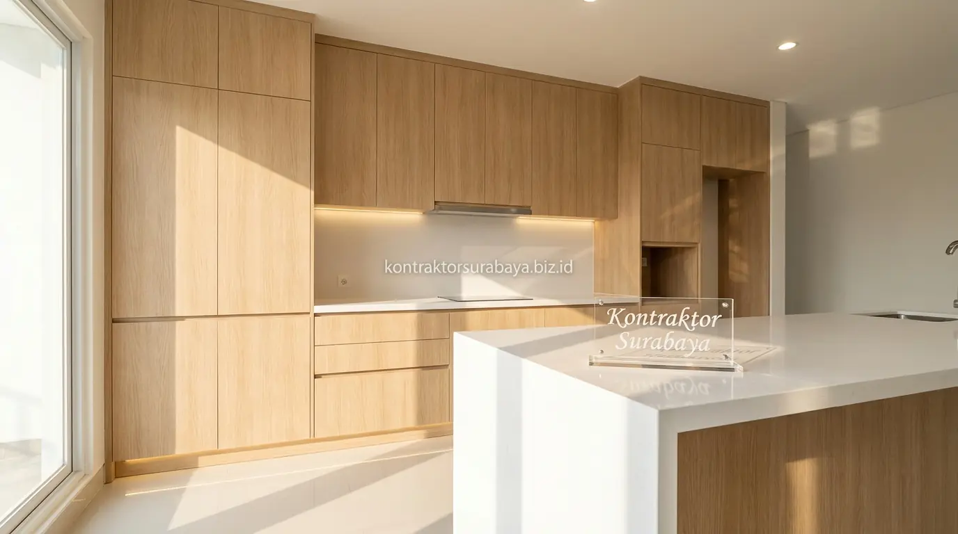 Kitchen set custom berbahan multiplex finishing HPL