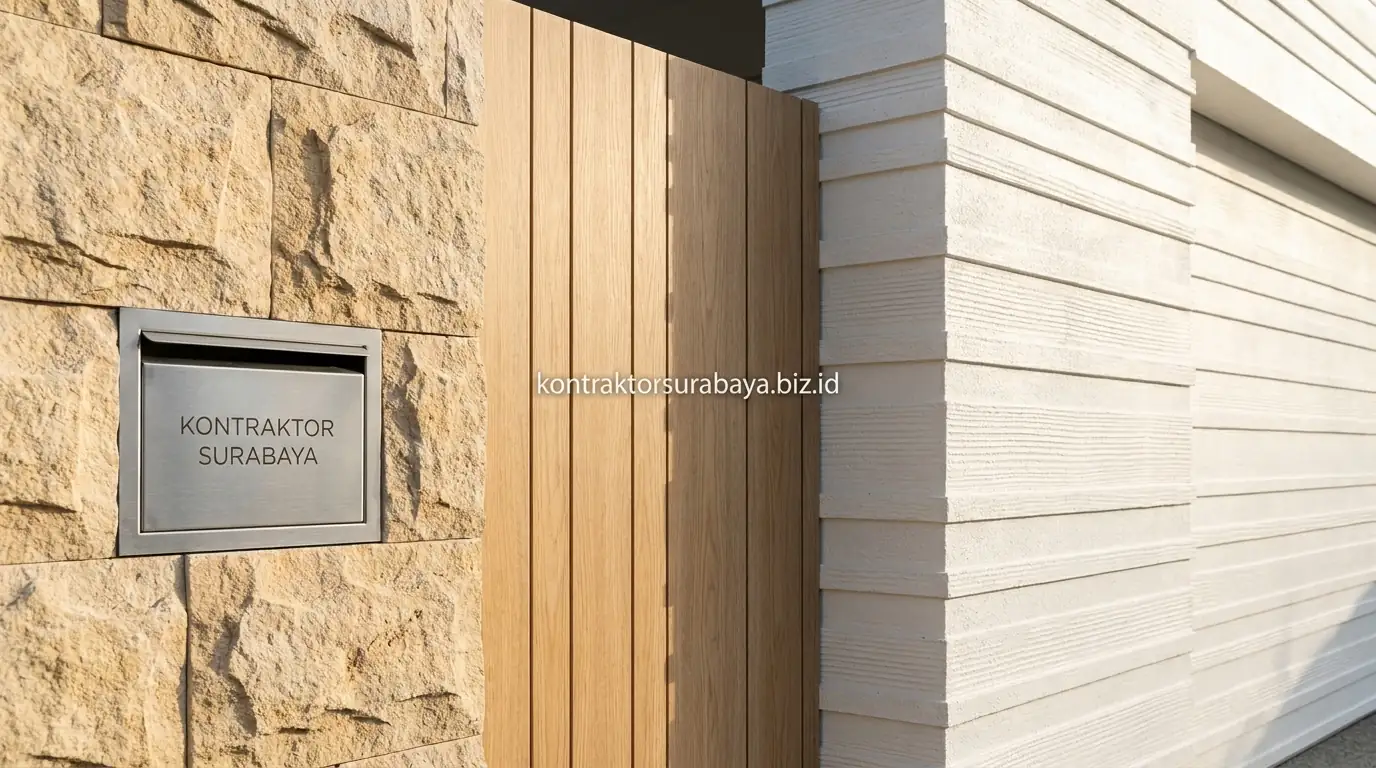 material fasad untuk desain rumah minimalis surabaya