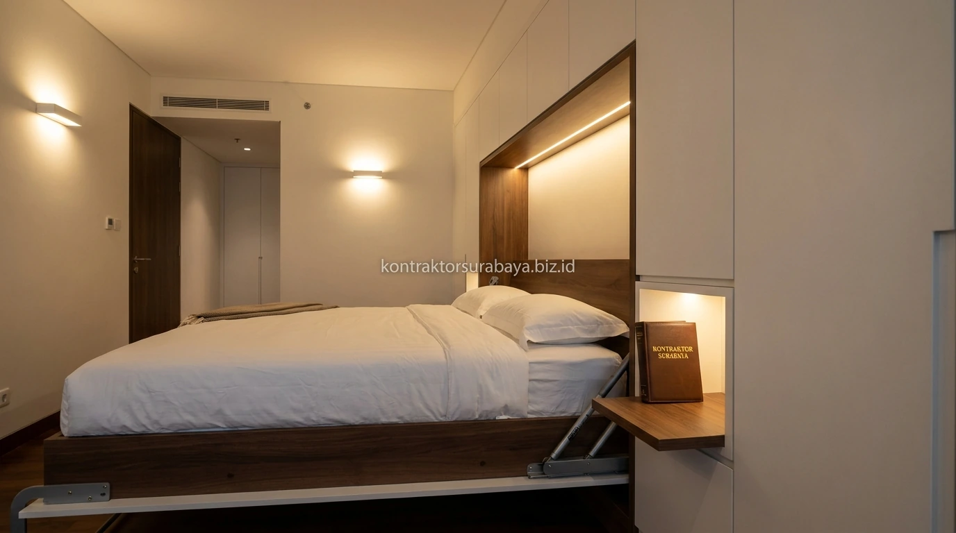 wallbed kasur lipat untuk apartemen mewah surabaya