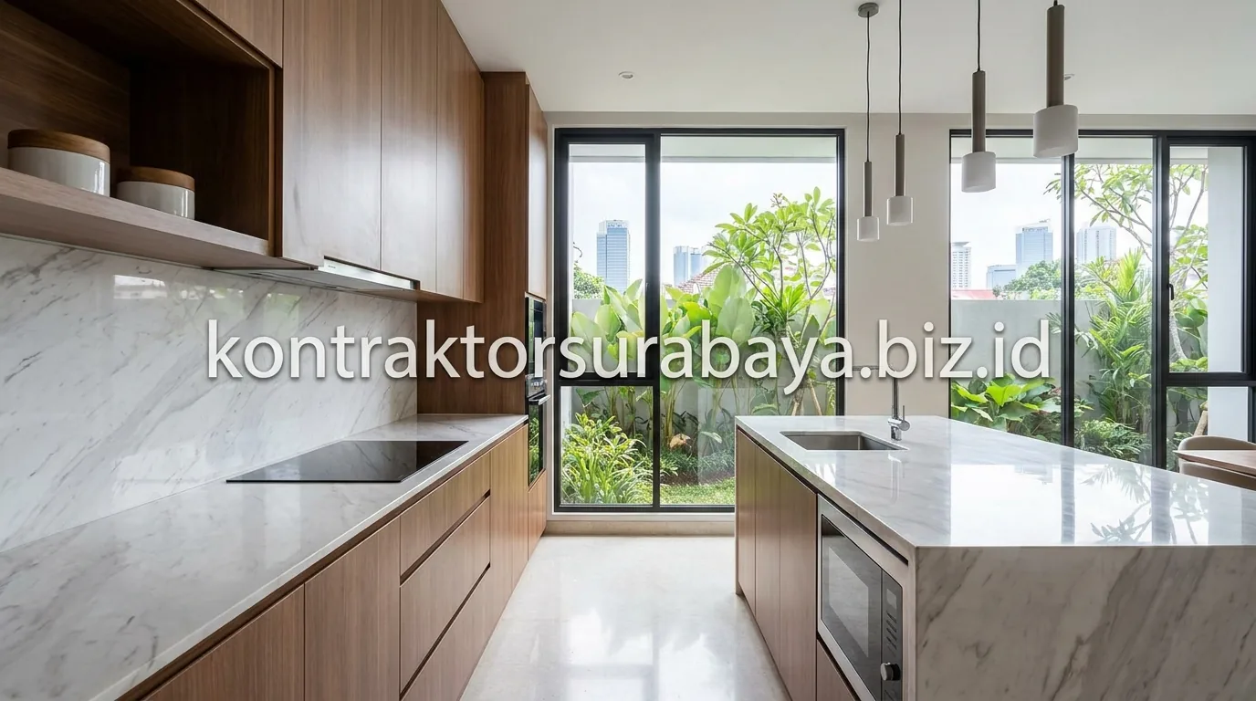 Konsultasi Kitchen Set Custom Multiplex HPL Kontraktor Surabaya via WhatsApp